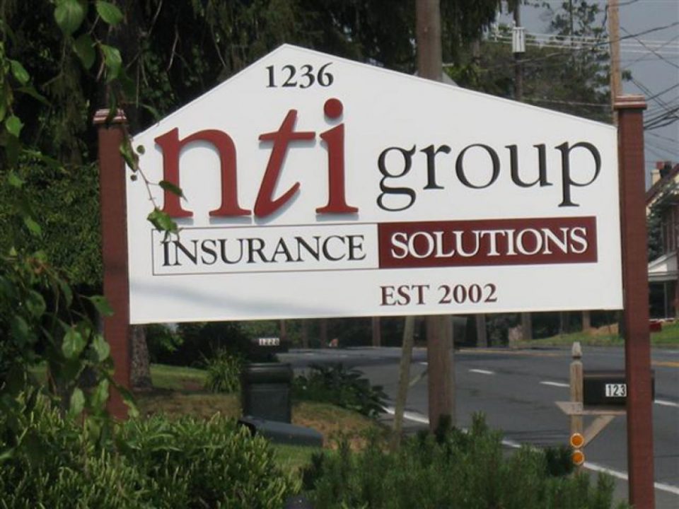Post and Panel Sign with Dimensional Letters