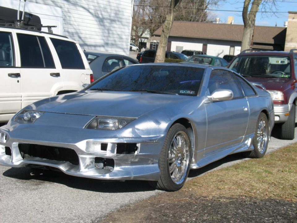 Vehicle Wrapped in Chrome