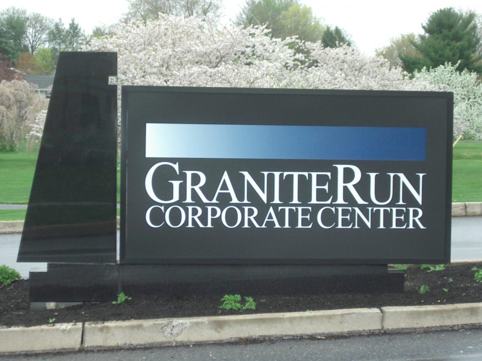 Lighted Sign Cabinet and Granite